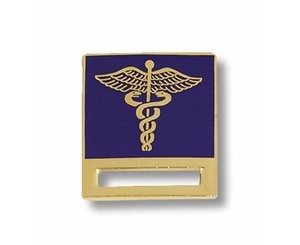 Caduceus on Blue Badge Tac < Prestige Medical #9390 