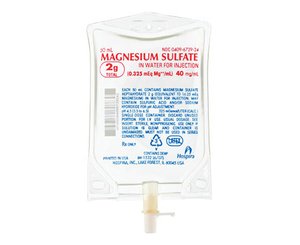 Magnesium Sulfate in Water for Injection, 40 mg per mL, 2g per 50 mL