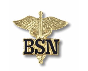 Bachelor of Science in Nursing (Caduceus) Emblem Pin < Prestige Medical #2011 