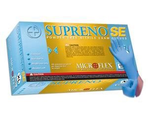 Supreno SE Powder Free Nitrile Gloves - Medium , Box/100 < Microflex #SU-690-M 