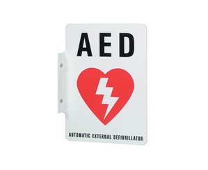 AED Wall Sign < Philips Medical #M3858A 