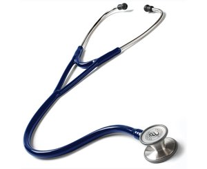 Clinical Cardiology Stethoscope, Adult, Navy < Prestige Medical #128-NAV 