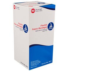 Flexible Fabric Adhesive Bandages 2" x 4-1/2" (X-Large) , Box/50