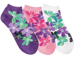 Fashion Socks, 3 Pack, Flower Power, Print < Prestige Medical #380-FLP 