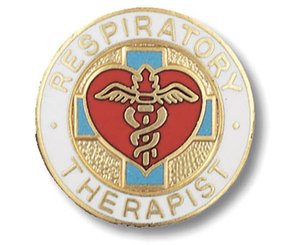 Respiratory Therapist Emblem Pin < Prestige Medical #1048 