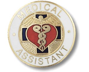 Medical Assitant Emblem Pin < Prestige Medical #1006 