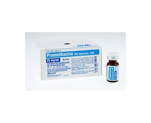 Promethazine HCL Injection, USP, 25mg/1mL, Single Dose Vial, Box/25
