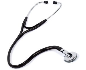 Clinical Stereo Stethoscope, Adult, Black