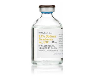 Sodium Bicarbonate Injection, USP, 8.4%, 50 mEq / 50mL, Single Dose Vial < Hospira #06625-02 