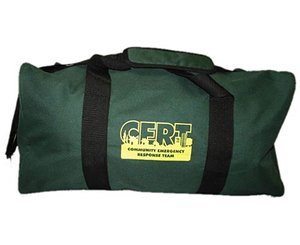 Green Duffel Bag with C.E.R.T. Logo
