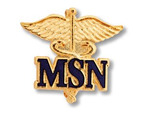 Master of Science in Nursing (Caduceus) Emblem Pin < Prestige Medical #2020 