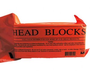 Disposable Foam Head Blocks w/out Straps Pair