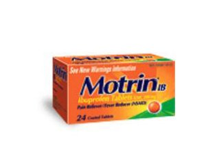 Motrin IB 200 mg - 100 Caplets , Bottle of 100