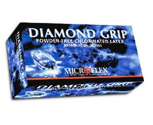 Diamond Grip Latex Exam Gloves - Extra Large , Box/100