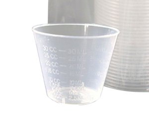 Disposable Plastic Graduated Medicine Cups, 1 oz, Sleev/100