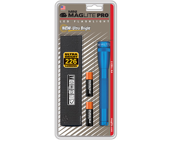 Mini Maglite Pro LED Flashlight W/ Holster, 2 Cell AA < Maglite 