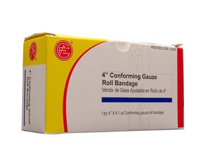 Gauze Roll Bandages, 4 x 4.1 yds, 1 pc/box < Genuine First Aid #9999-0503 