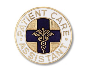 Patient Care Assistant Emblem Pin < Prestige Medical #1038 