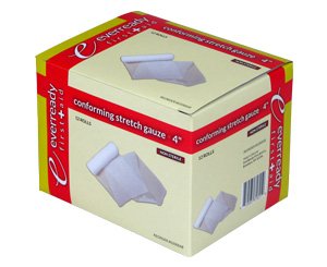 Conforming Stretch Gauze Roll, Non-Sterile, 4", Case/96 < EverReady First Aid #0200068 