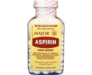 Aspirin Tablets 325mg , Bottle of 100 < Major #700789 