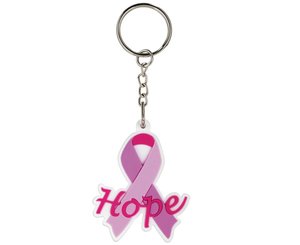 Character Key Tags, Hope Pink Ribbon, Print < Prestige Medical #KT-HPR 
