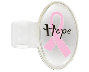Domed ID Tag, Pink Ribbon Hope, Print