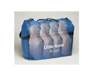Little Anne QCPR Manikin Four Pack w/ Soft Pack/Training Mat - Dark Skin