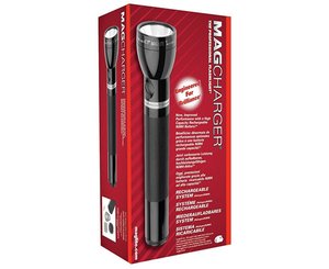 Heavy-Duty Rechargeable Flashlight System, #3 w/ 120V Ac Converter < Maglite #RE3019 