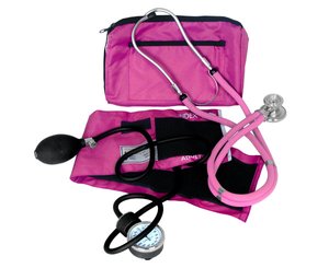 Blood Pressure and Sprague Stethoscope Kit, Pink