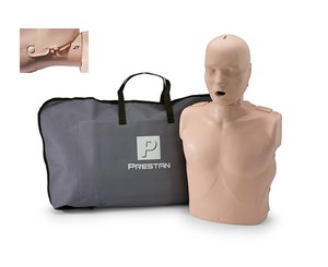 Professional Jaw Thrust CPR/AED Training Manikin, Adult, Medium Skin