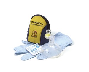 Pocket CPR Mask w/o Oxygen Inlet in Soft Pack, Pediatric
