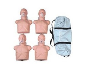 Economy Adult Sani-Manikin CPR Trainer 4 Pack w/ Carry Bag < Simulaids #2145 