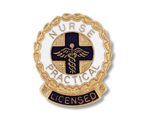 Licensed Practical Nurse (Wreath Edge) Emblem Pin