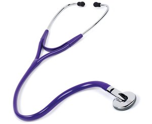Clinical Stereo Stethoscope, Adult, Purple