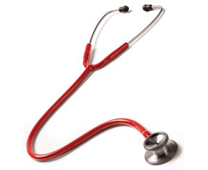 Clinical I Stethoscope in Box, Adult, Red