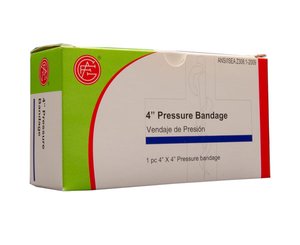 Pressure Bandages, 4 x 4, 1 pc/box < Genuine First Aid #9999-0742 