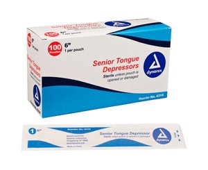 Sterile Tongue Depressor 6" , Box/100 < Dynarex #4314 