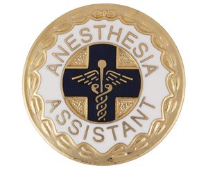 Anesthesia Assistant (Wreath Edge) Emblem Pin < Prestige Medical #2089 