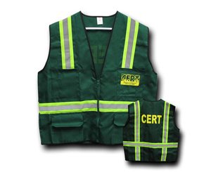 C.E.R.T. Safety Jacket / Vest w/ Reflective Stripes