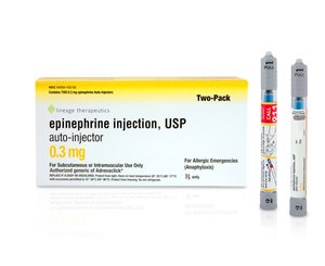 Epinephrine Auto Injector, Adult, 0.3mg, 2-Pack