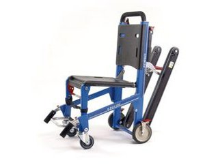 EZ-Glide Stair Chair w/ IV, LocHandles, Track & ABS Panels - Electric Blue