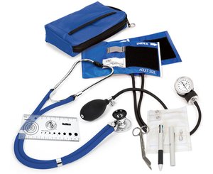 Aneroid Sphygmomanometer / Sprague-Rappaport Stethoscope Nurse Kit, Adult, Royal < Prestige Medical #A5-ROY 