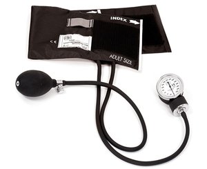 Premium Aneroid Sphygmomanometer in Box, Adult, Black