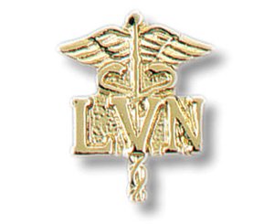 Licensed Vocational Nurse Caduceus Insignia Tac, Pair < Prestige Medical #92 