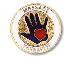 Massage Therapist Emblem Pin