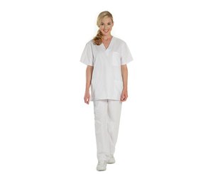 Premium Five Pocket Unisex Scrub Pant, 3X, White < Prestige Medical #401-WHT-3X 