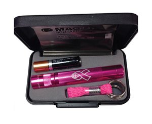 Solitaire Flashlight w/ Key Lead in Presentation Box, 1 Cell AAA, NBCF Pink < Maglite #K3AMW2 