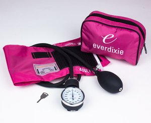 Aneroid Sphygmomanometer Blood Pressure Cuff, Pink Cuff & Pouch < EverDixie #143401PK 