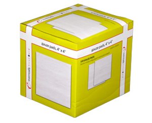 Gauze Pads 4" x 4", Sterile, Box of 100