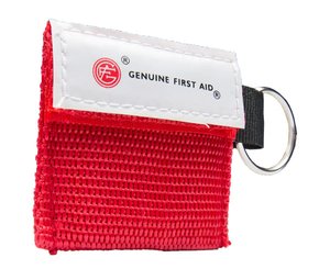 Mini CPR Key Ring w/ One Way Valve < Genuine First Aid #9999-2401 